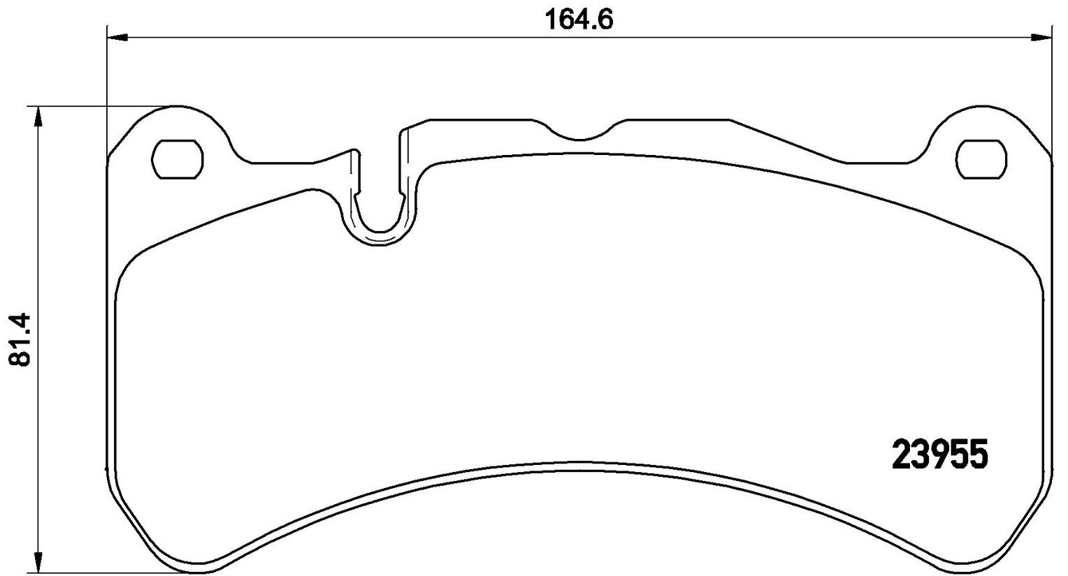 Mercedes Disc Brakes Kit -  Pads Front (Low-Met) (With Sensor) 005420392041 - Brembo 4190164KIT